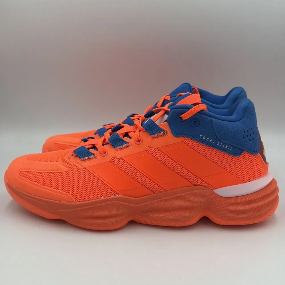 adidas Court Stabil Indoor  Mens Orange Sneakers Athletic Shoes JH5164 Size 9